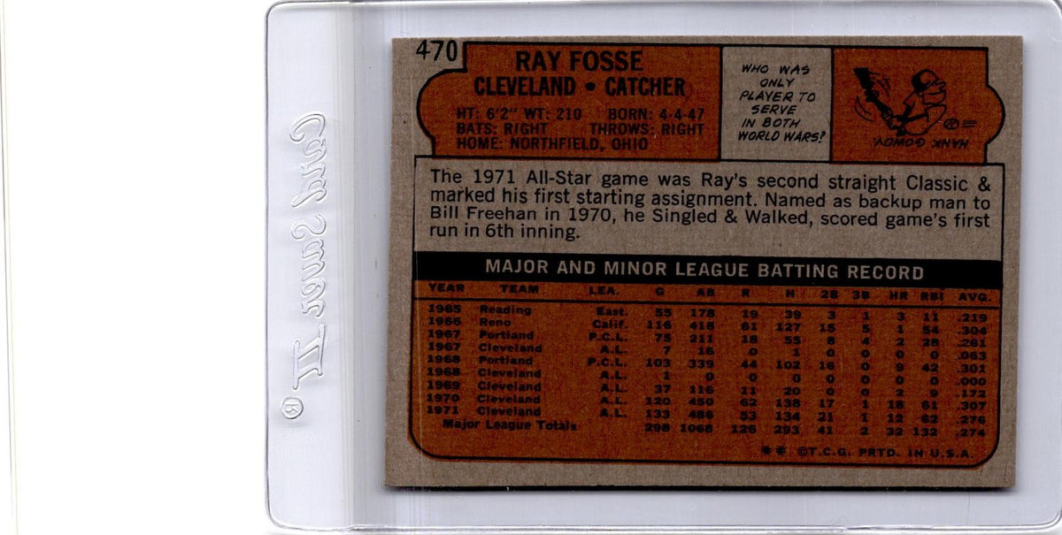 1972 Topps #470 Ray Fosse