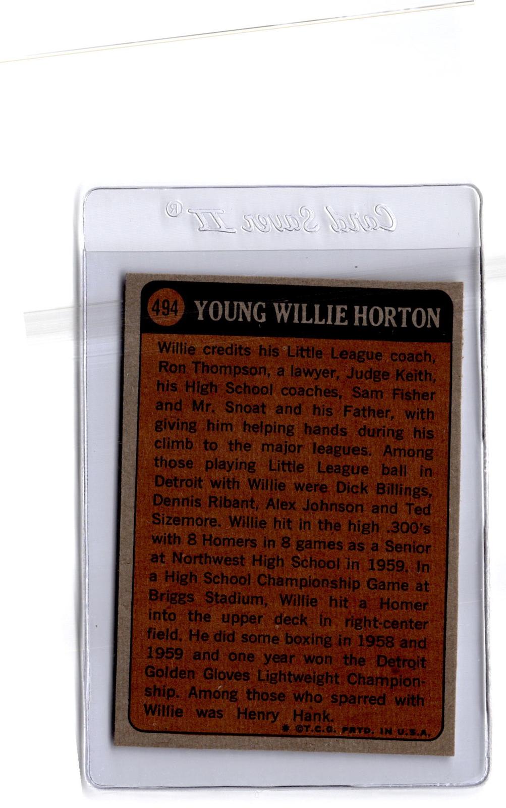 1972 Topps #494 Willie Horton