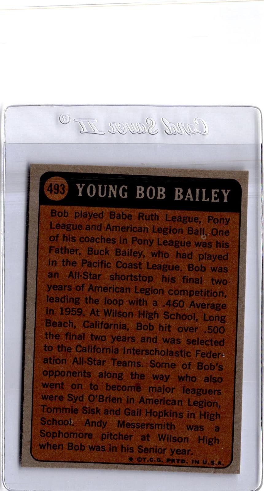 1972 Topps #493 Bob Bailey