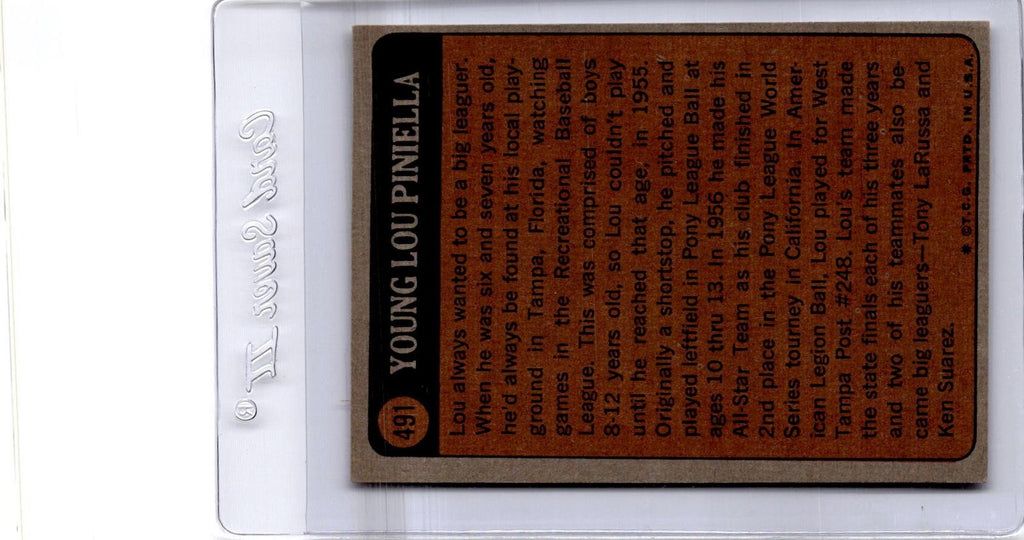1972 Topps #491 Lou Piniella
