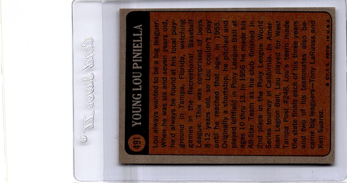 1972 Topps #491 Lou Piniella
