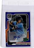 2026 Donruss Vance Honeycutt Rated Prospects Optic Signatures Blue Glitter #/2