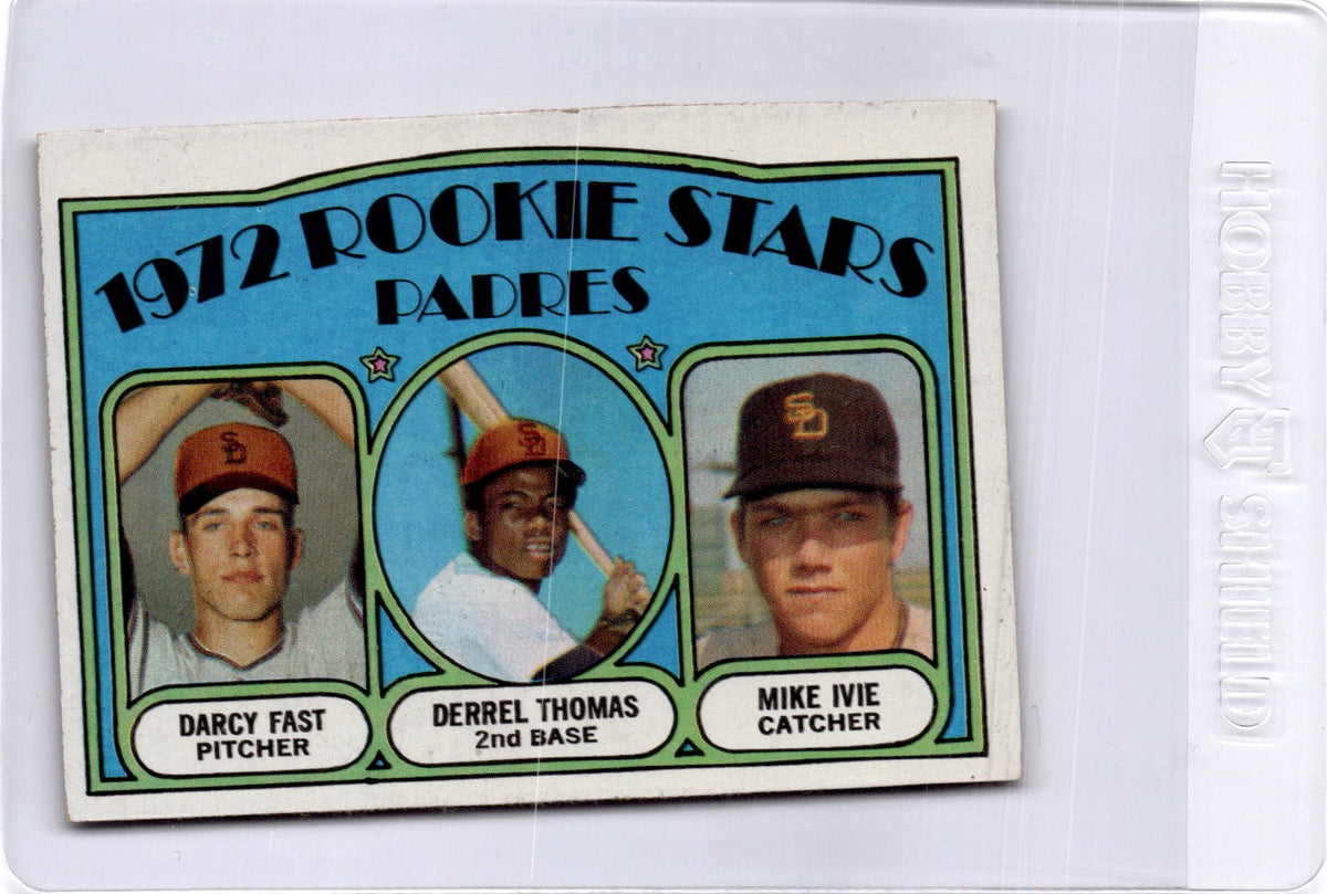 1972 Topps Padres 1972 Rookie Stars (Darcy Fast / Derrel Thomas / Mike Ivie)