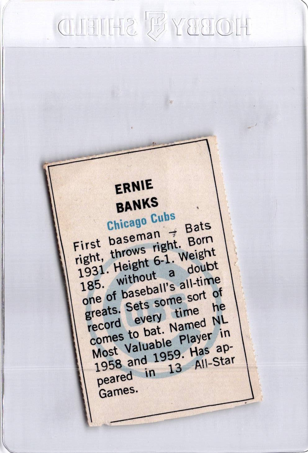 1971 Dell Today's Team Stamps #NNO Ernie Banks