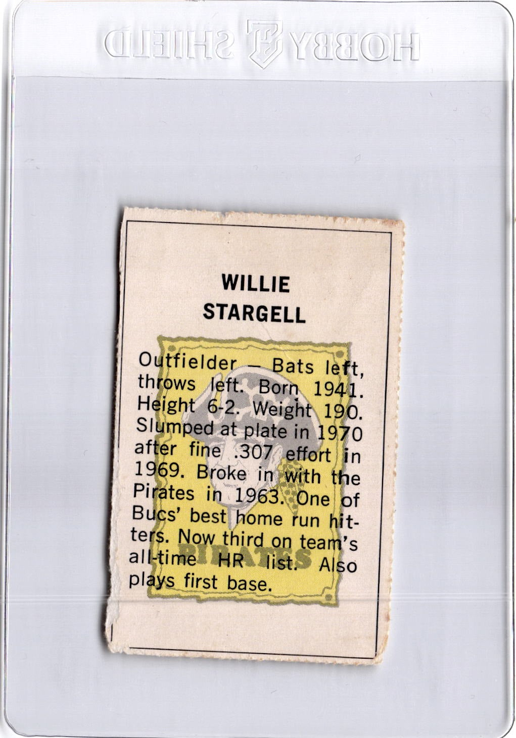 1971 Dell Today's Team Stamps #NNO Willie Stargell