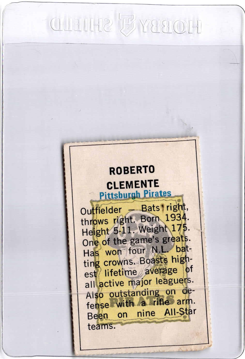 1971 Dell Today's Team Stamps #NNO Roberto Clemente