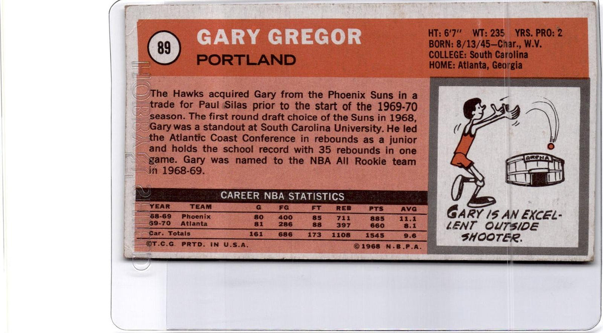 1970-71 Topps #89 Gary Gregor