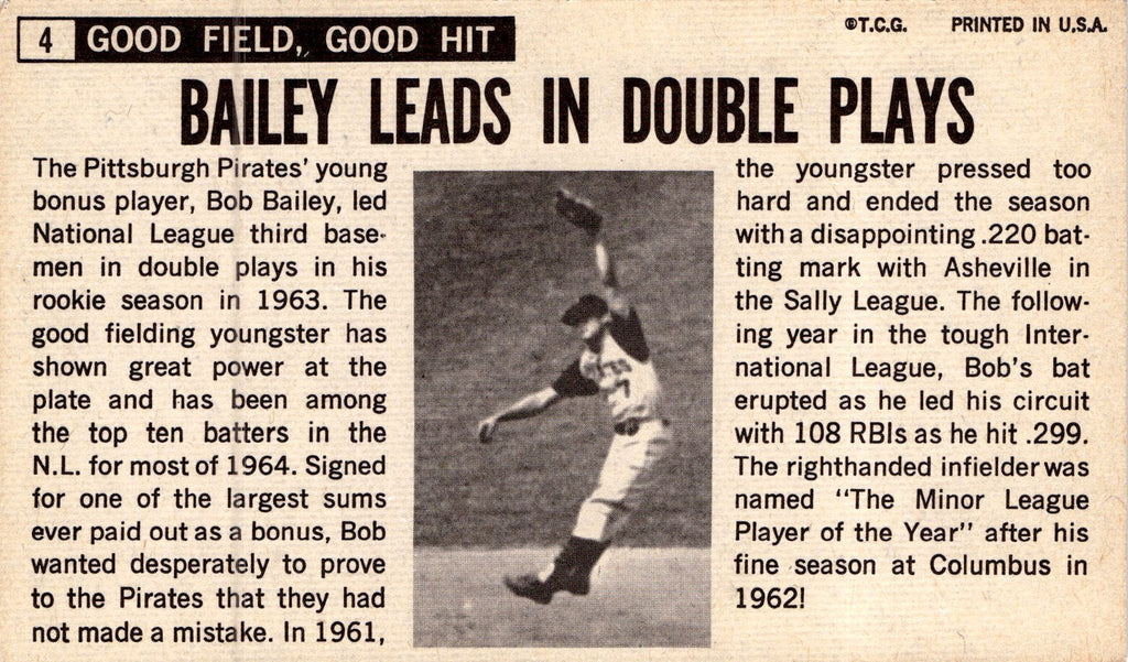 1964 Topps Giants #4 Bob Bailey