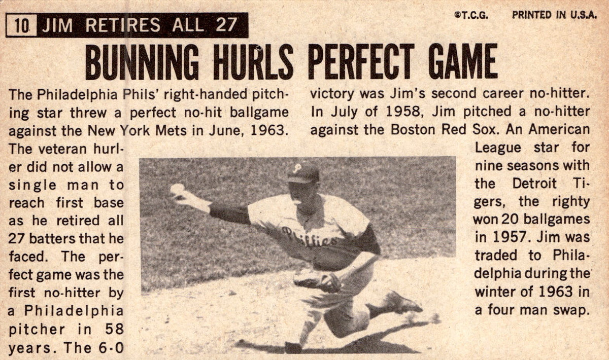 1964 Topps Giants #10 Jim Bunning