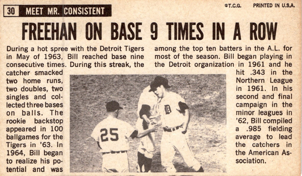 1964 Topps Giants #30 Bill Freehan