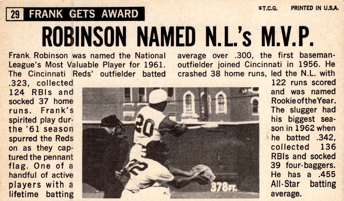 1964 Topps Giants #29 Frank Robinson