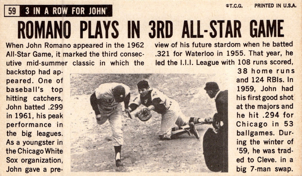 1964 Topps Giants #59 John Romano