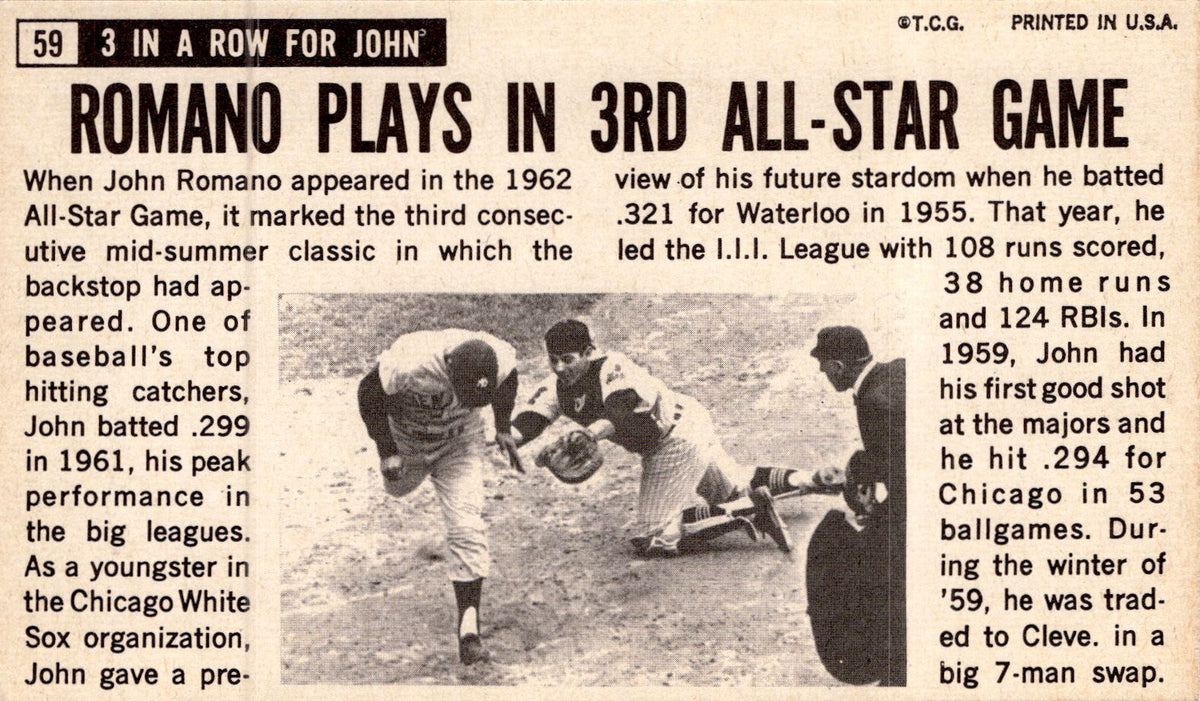 1964 Topps Giants #59 John Romano