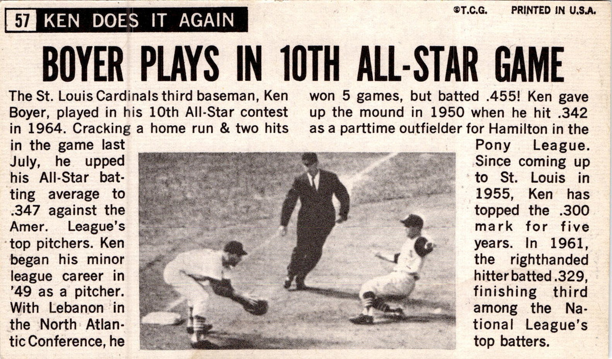 1964 Topps Giants #57 Ken Boyer