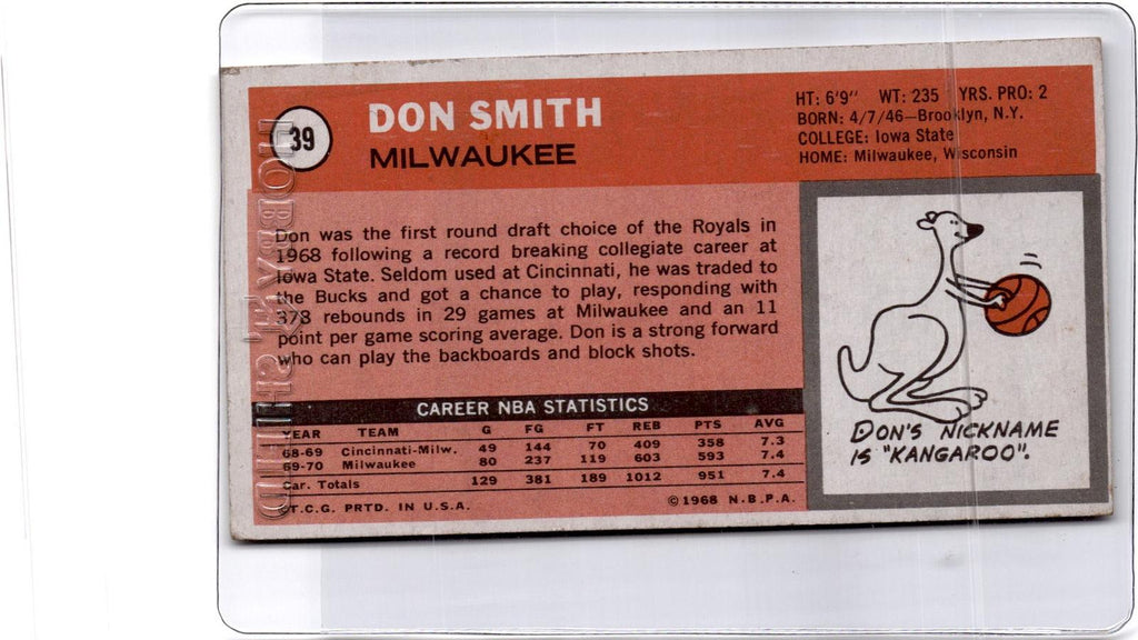 1970-71 Topps #39 Don Smith