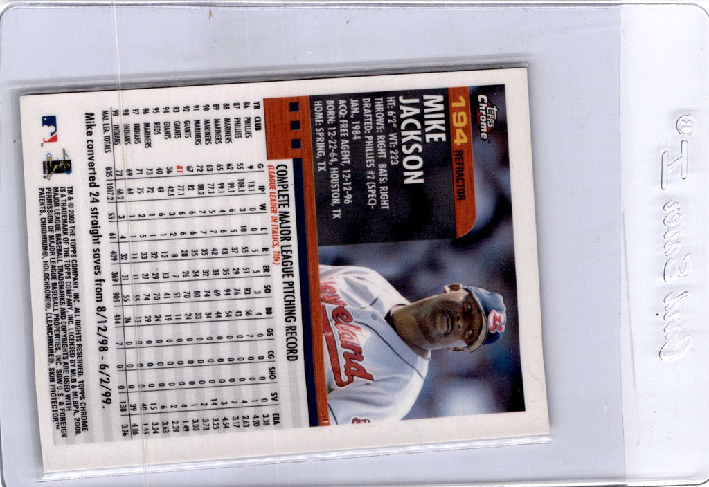 2000 Topps Chrome #194 Mike Jackson Refractor