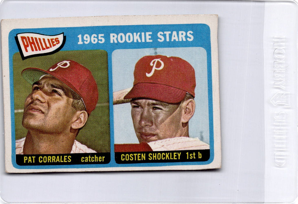 1965 Topps #107 Phillies 1965 Rookie Stars (Pat Corrales / Costen Shockley)