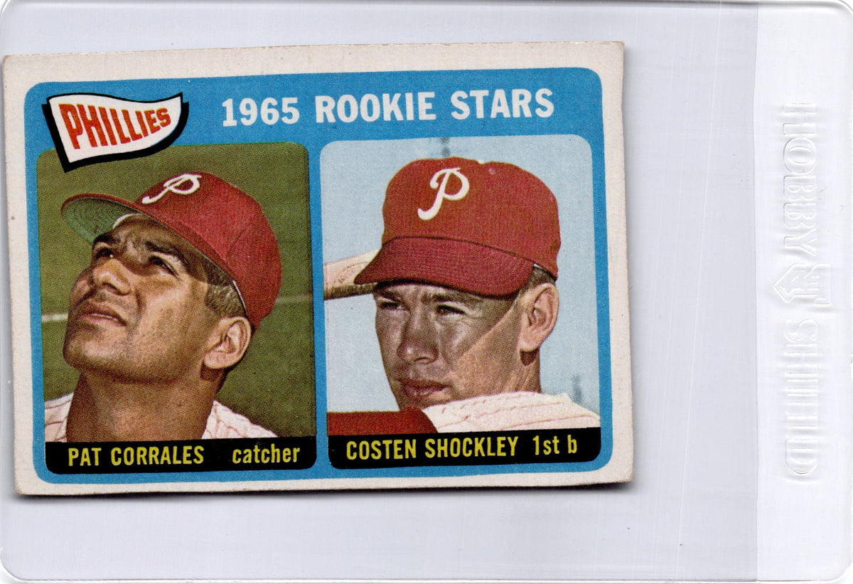 1965 Topps #107 Phillies 1965 Rookie Stars (Pat Corrales / Costen Shockley)