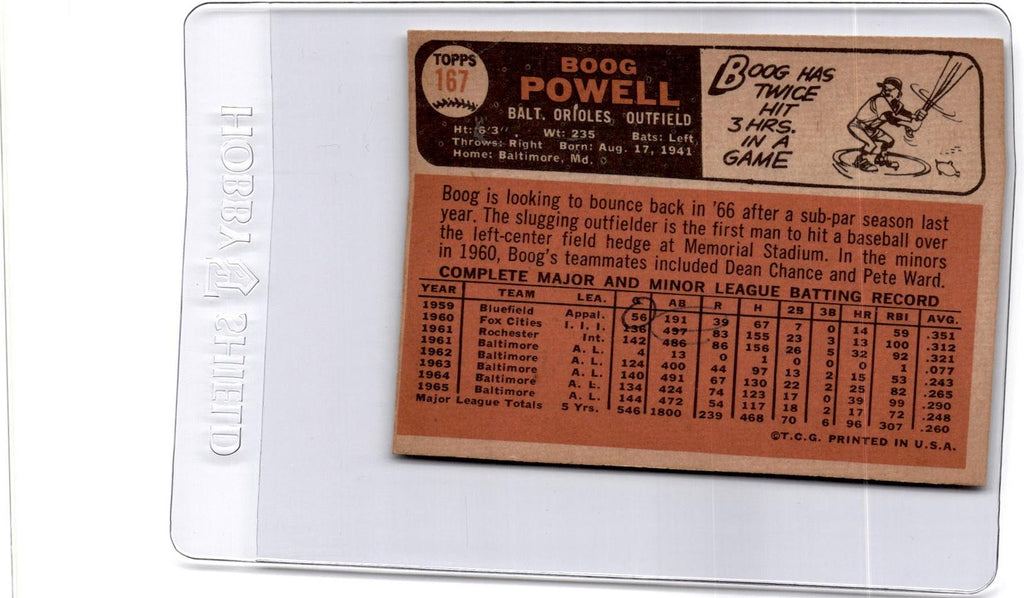 1966 Topps #167 Boog Powell