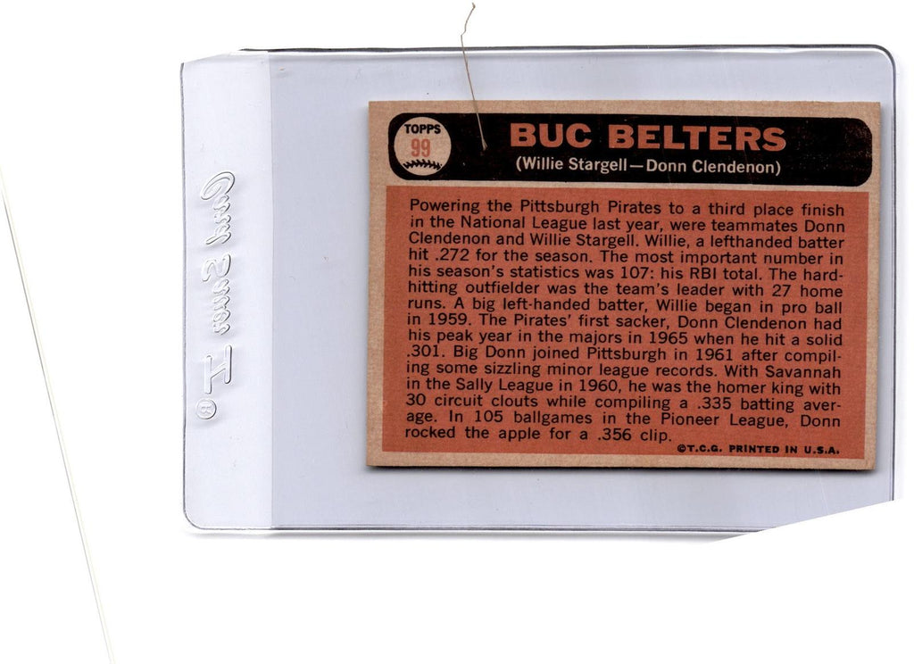 1966 Topps #99 Buc Belters (Willie Stargell / Donn Clendenon)
