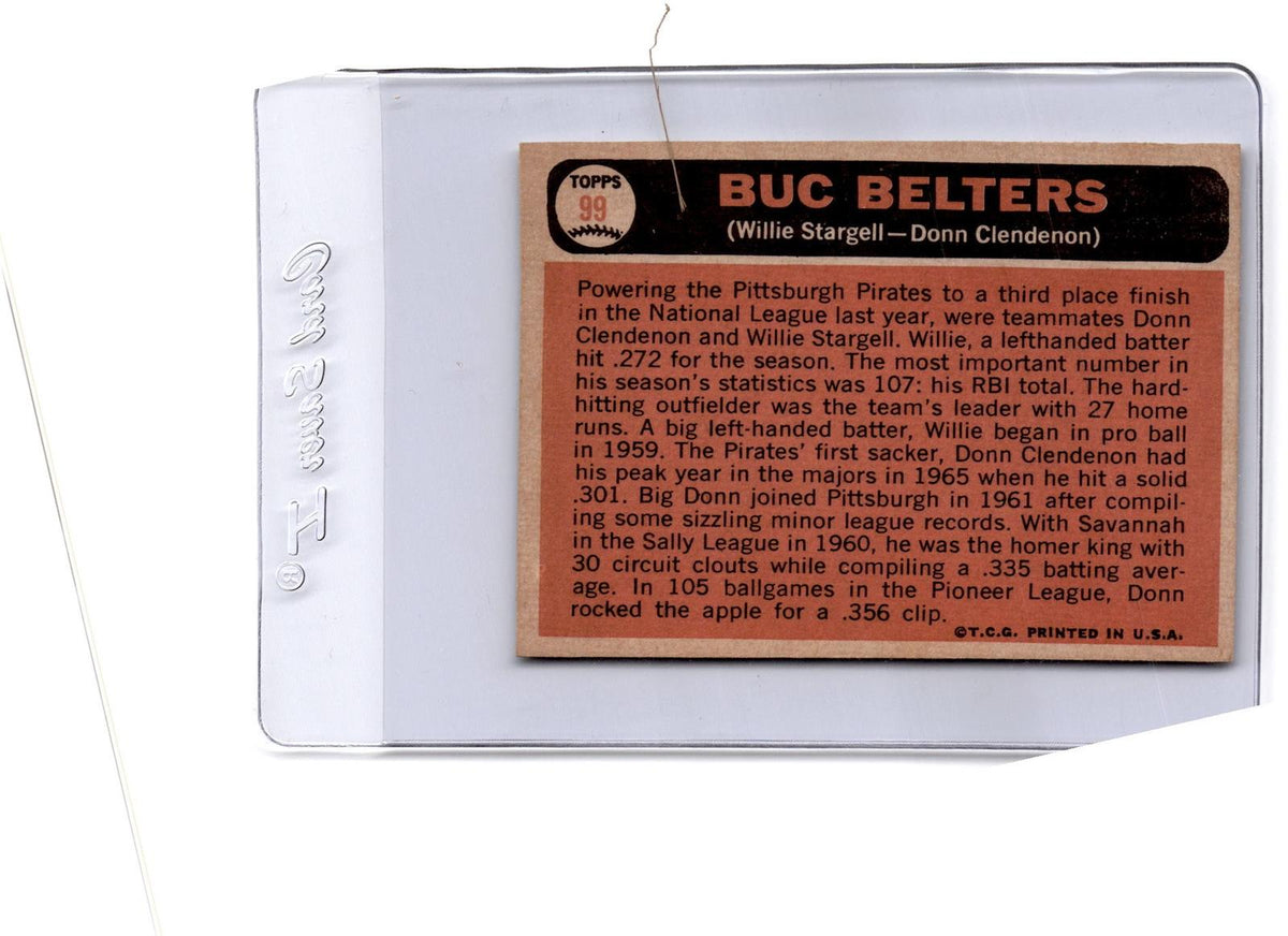 1966 Topps #99 Buc Belters (Willie Stargell / Donn Clendenon)