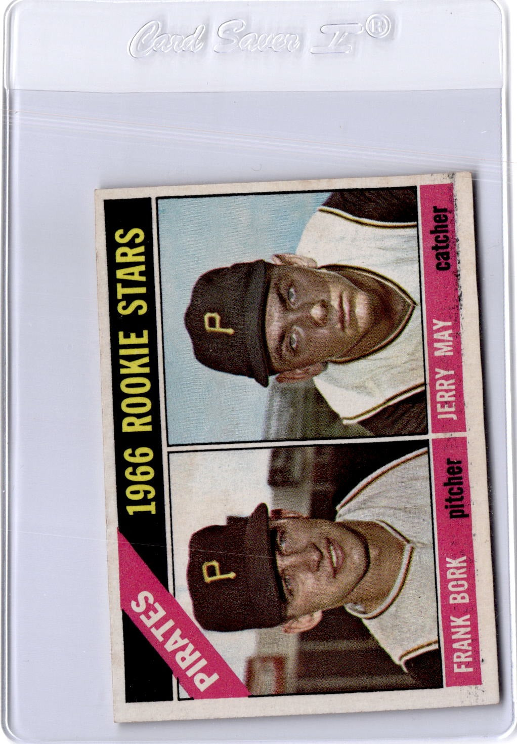 1966 Topps #123 Pirates 1966 Rookie Stars (Frank Bork / Jerry May)