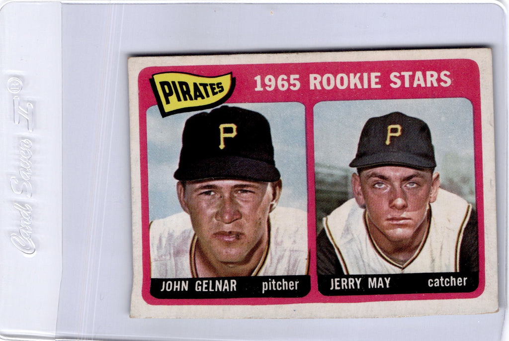 1965 Topps #143 Pirates 1965 Rookie Stars (John Gelnar / Jerry May)
