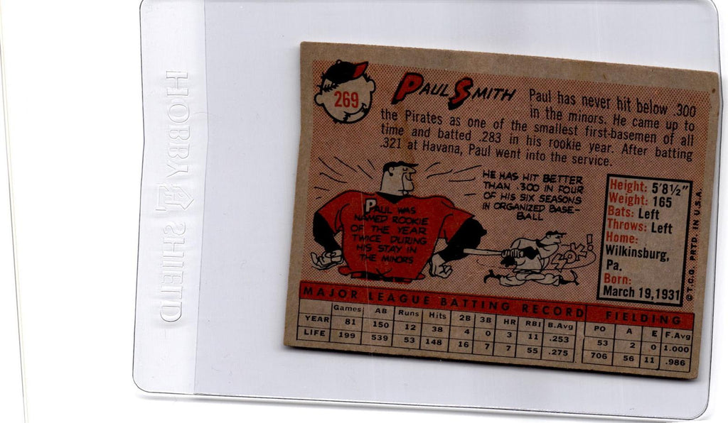 1958 Topps #269 Paul Smith