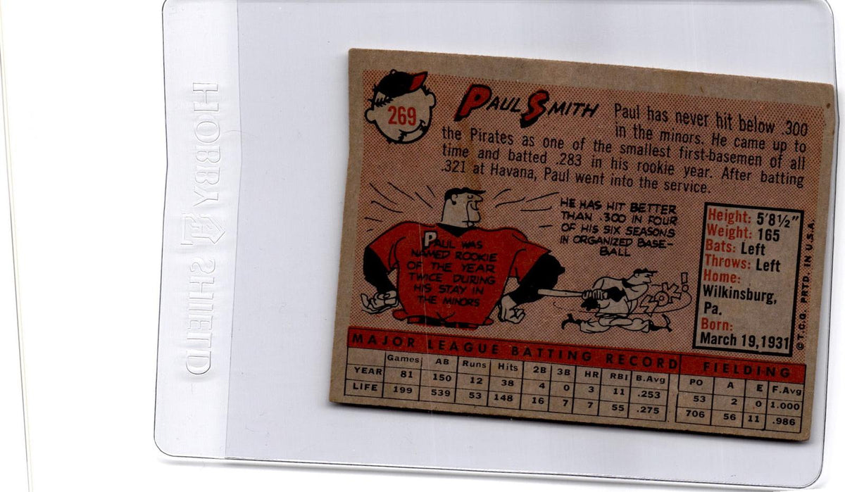 1958 Topps #269 Paul Smith