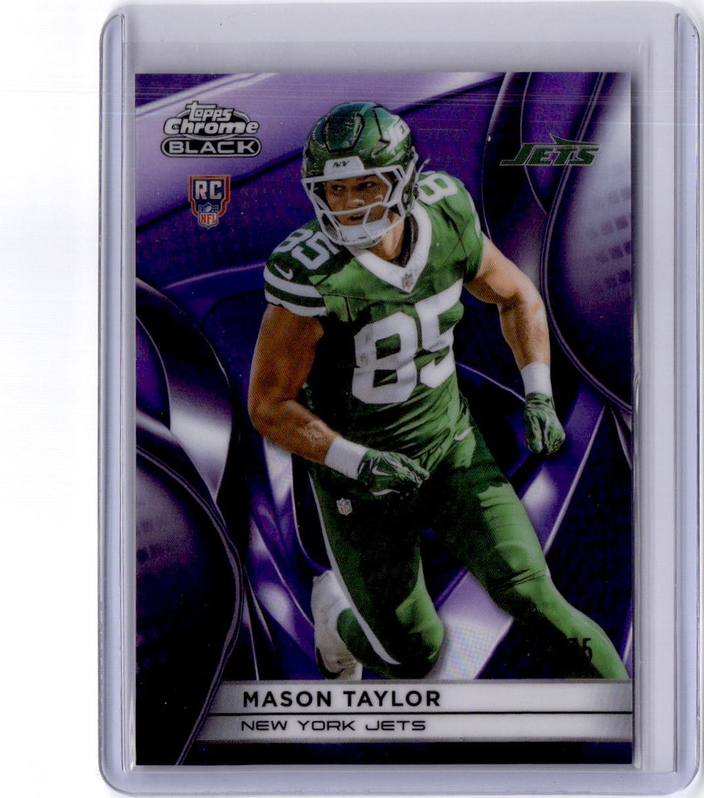 2025 Topps Chrome Black #138 Mason Taylor Purple Refractor #/75