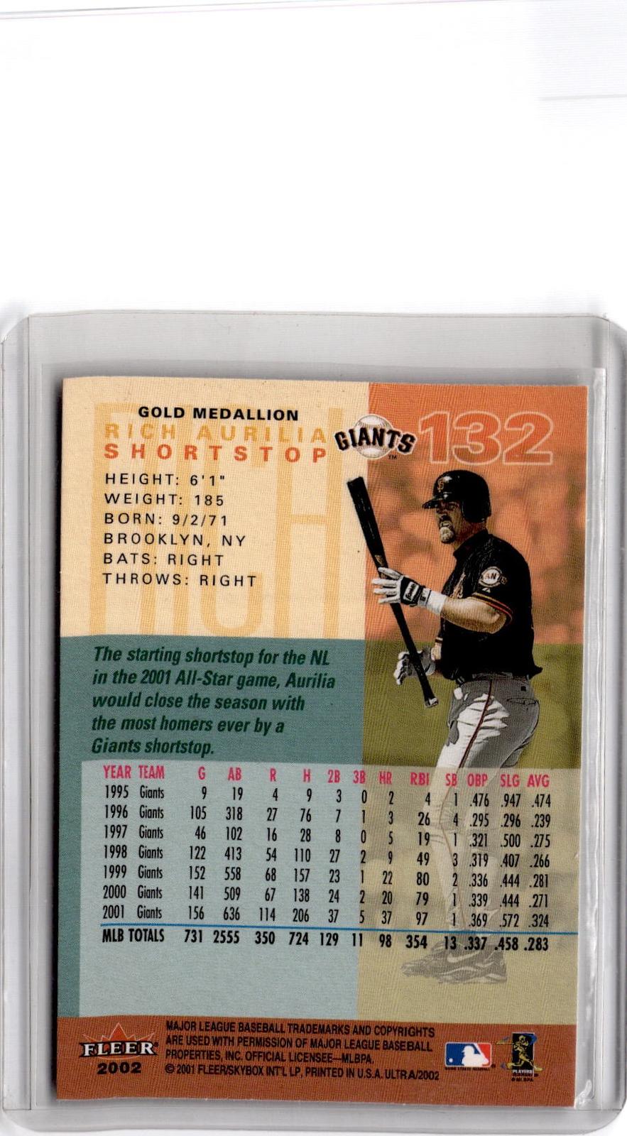 2002 Ultra #132 Rich Aurilia