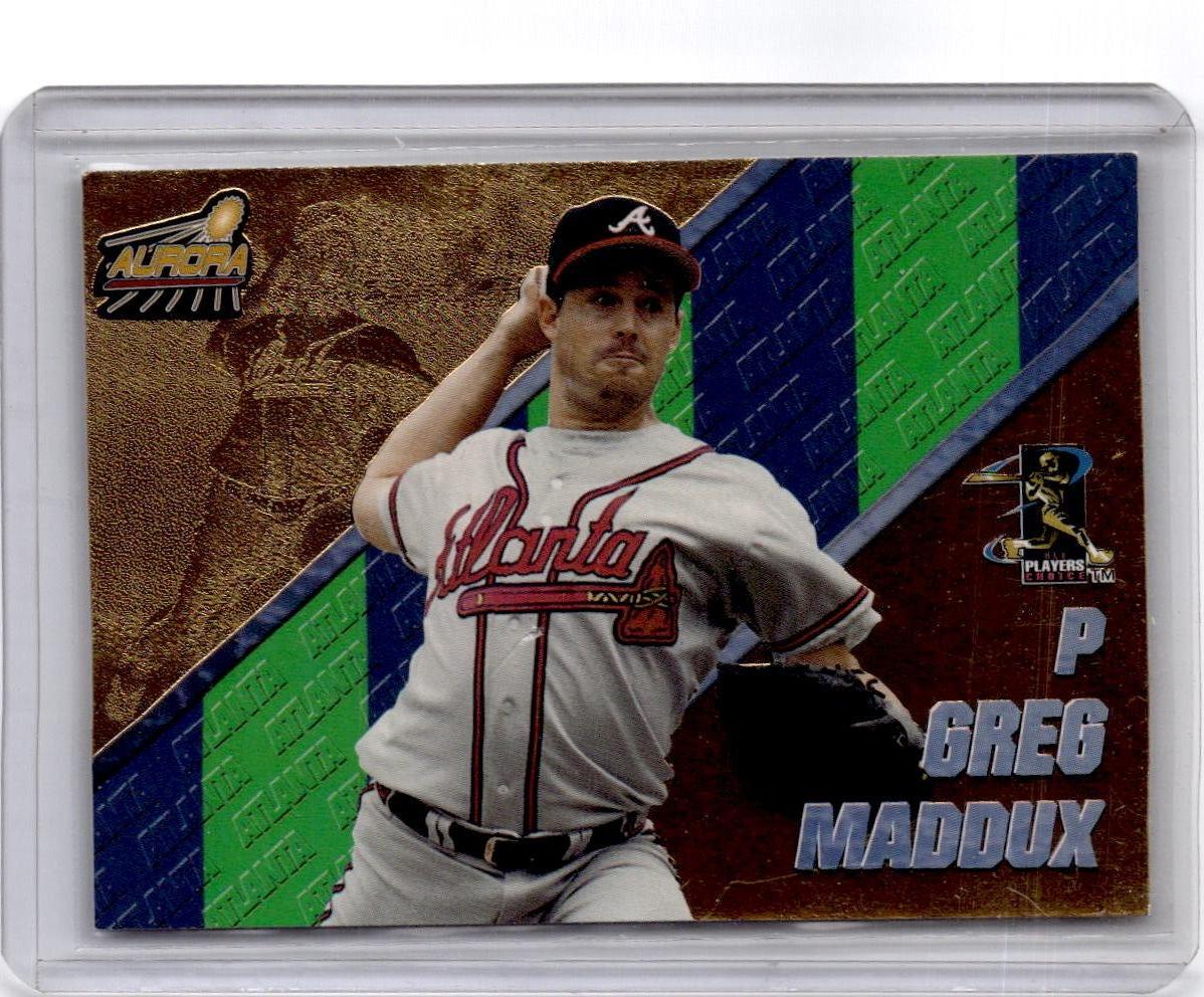 1998 Pacific Aurora #46 Greg Maddux Pennant Fever