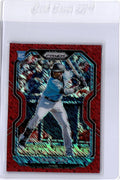 2021 Panini Prizm #50 Lewin Diaz Red Shimmer Prizm #/7