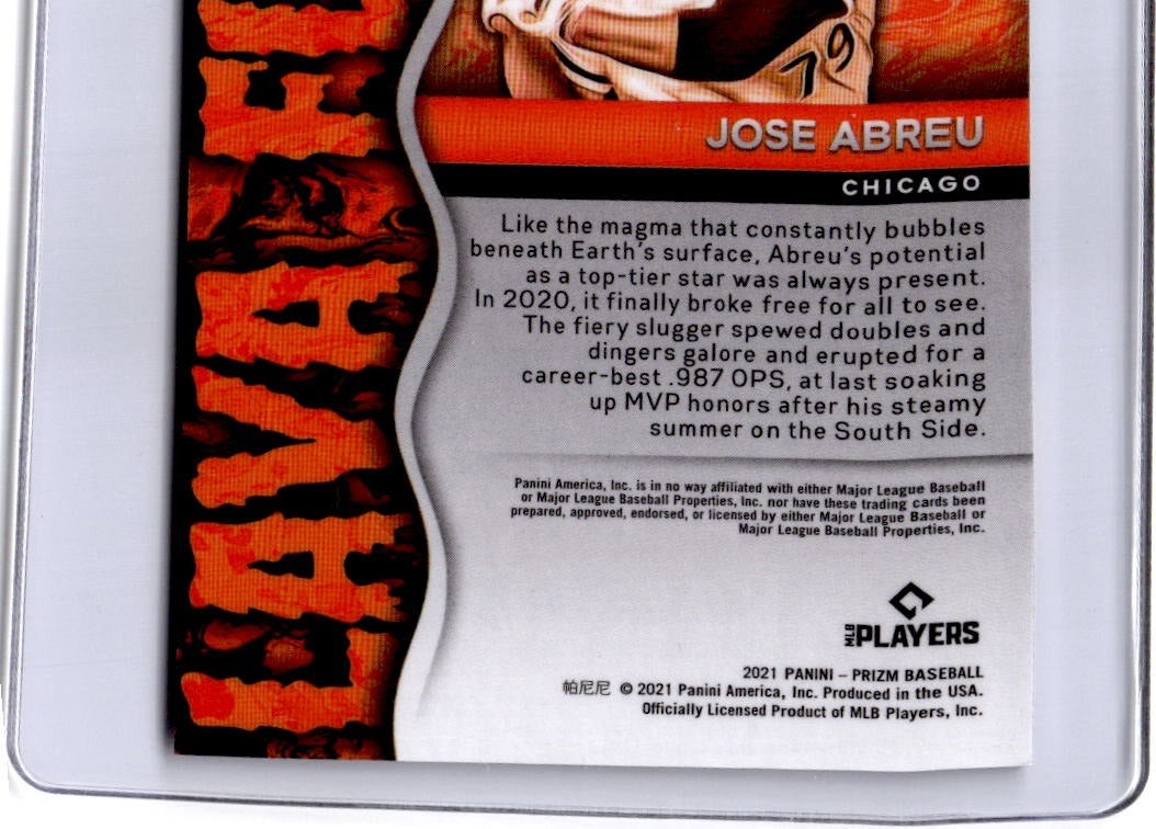 2021 Panini Prizm #LF3 Jose Abreu Lava Flow
