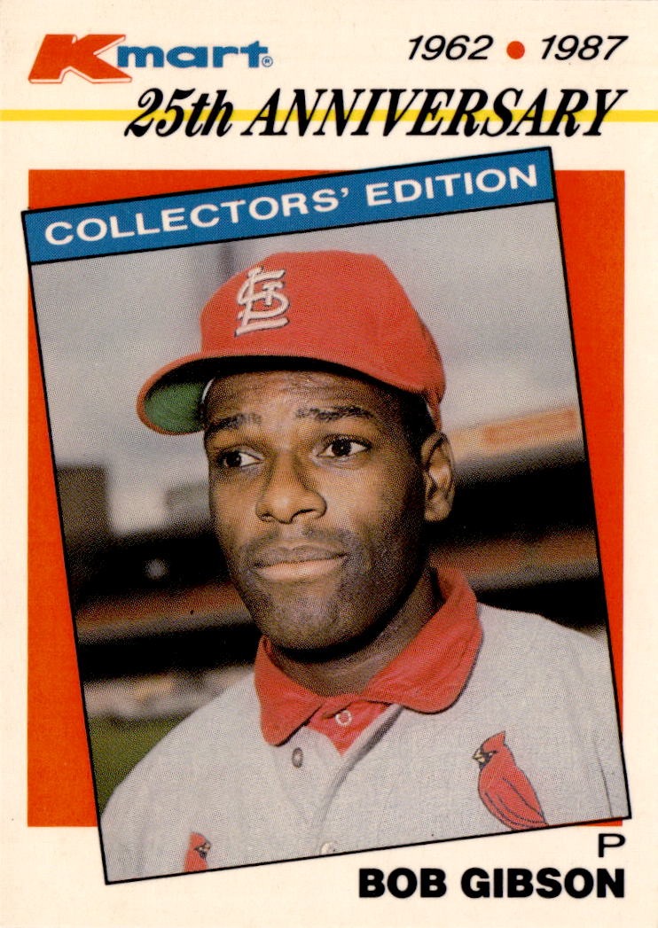 1987 Topps Kmart 25th Anniversary Baseball's Stars of the Decades #3 Bob Gibson
