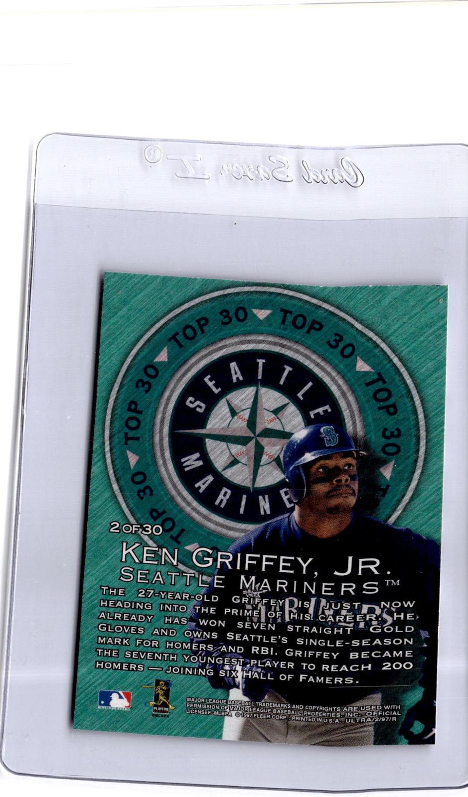 1997 Ultra #2 Ken Griffey, Jr. Top 30