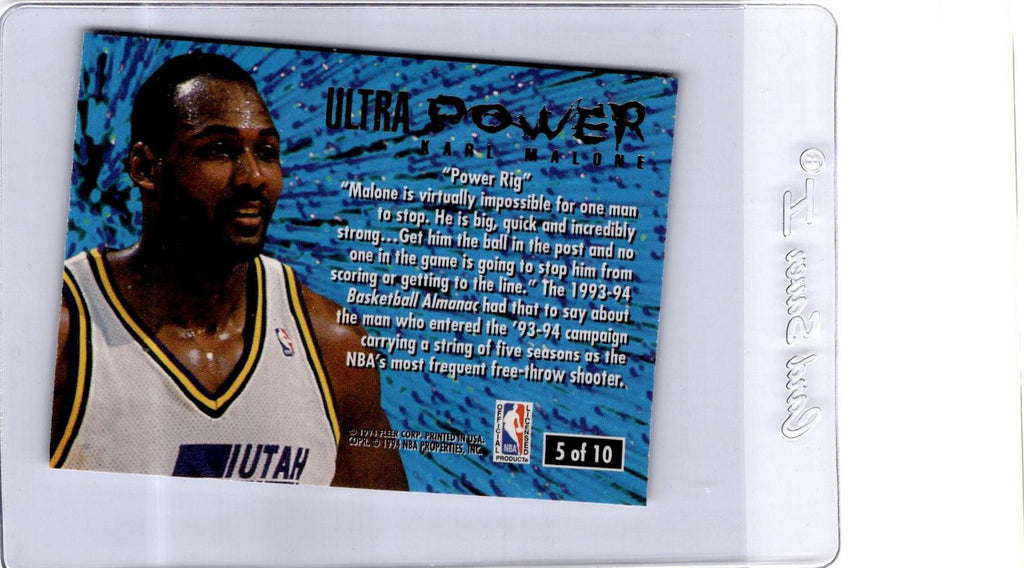 1994-95 Ultra #5 Karl Malone Ultra Power