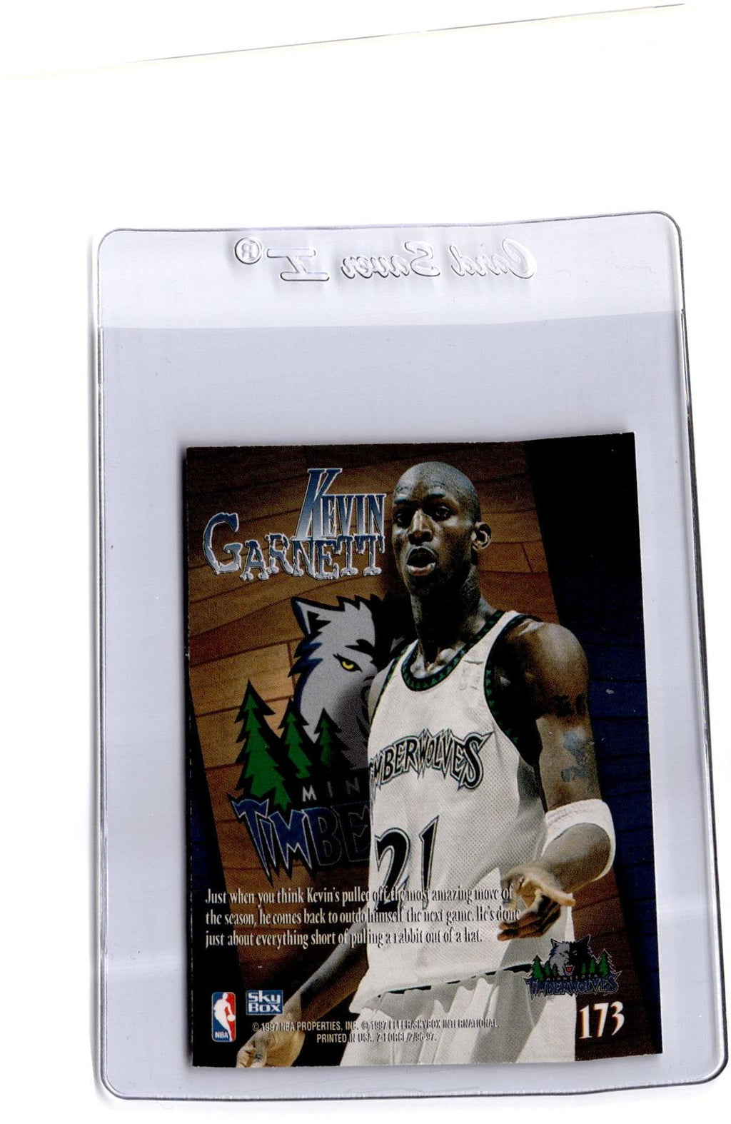 1996-97 SkyBox Z-Force #173 Kevin Garnett