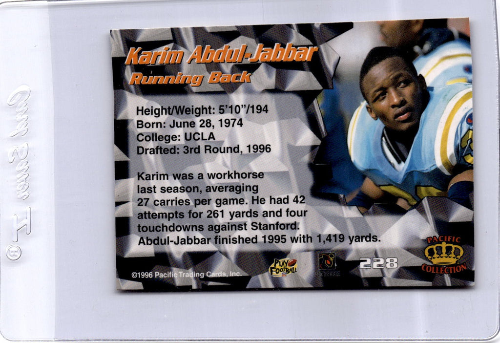 1996 Pacific #228 Karim Abdul-Jabbar