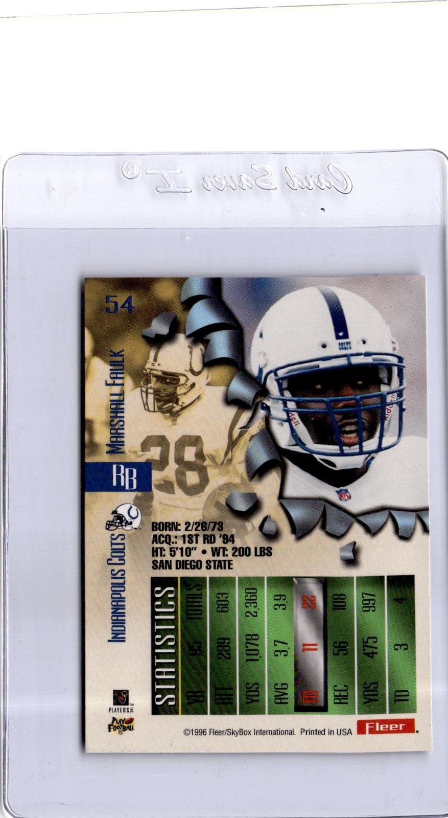1996 Fleer Metal #54 Marshall Faulk