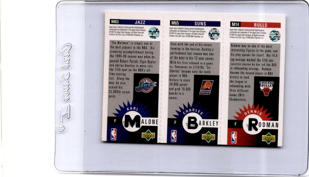 1996-97 Collector's Choice Dennis Rodman / Charles Barkley / Karl Malone Panels