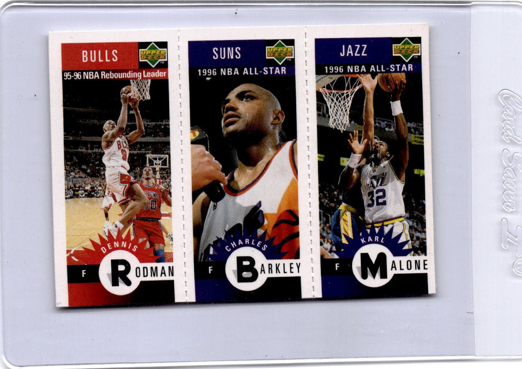 1996-97 Collector's Choice Dennis Rodman / Charles Barkley / Karl Malone Panels