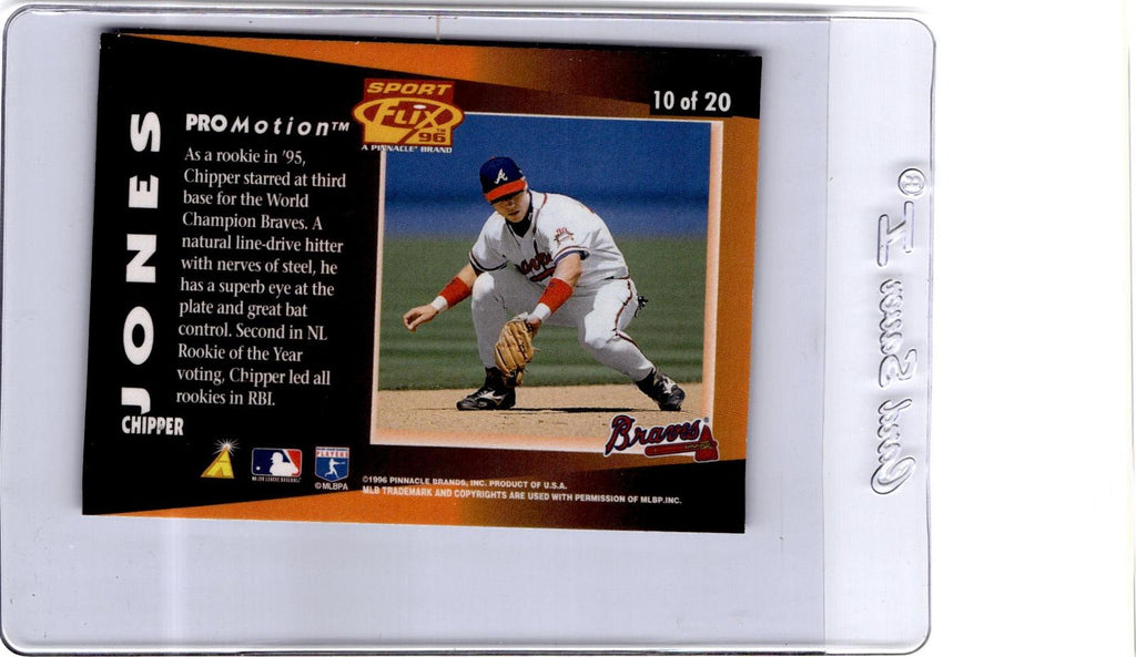 1996 Sportflix #10 Chipper Jones ProMotion
