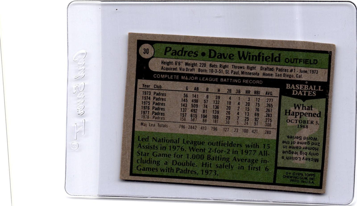 1979 Topps #30 Dave Winfield