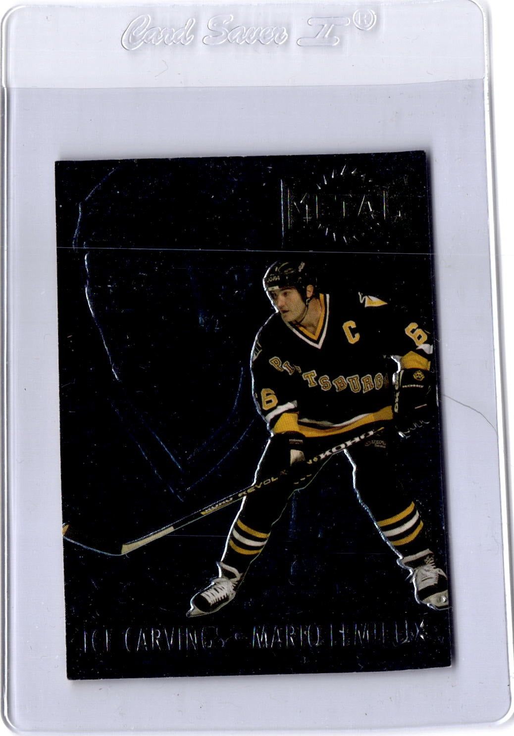 1996-97 Metal Universe #10 Mario Lemieux Ice Carvings