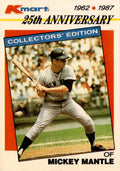 1987 Topps Kmart 25th Anniversary  Stars of the Decades #5 Mickey Mantle