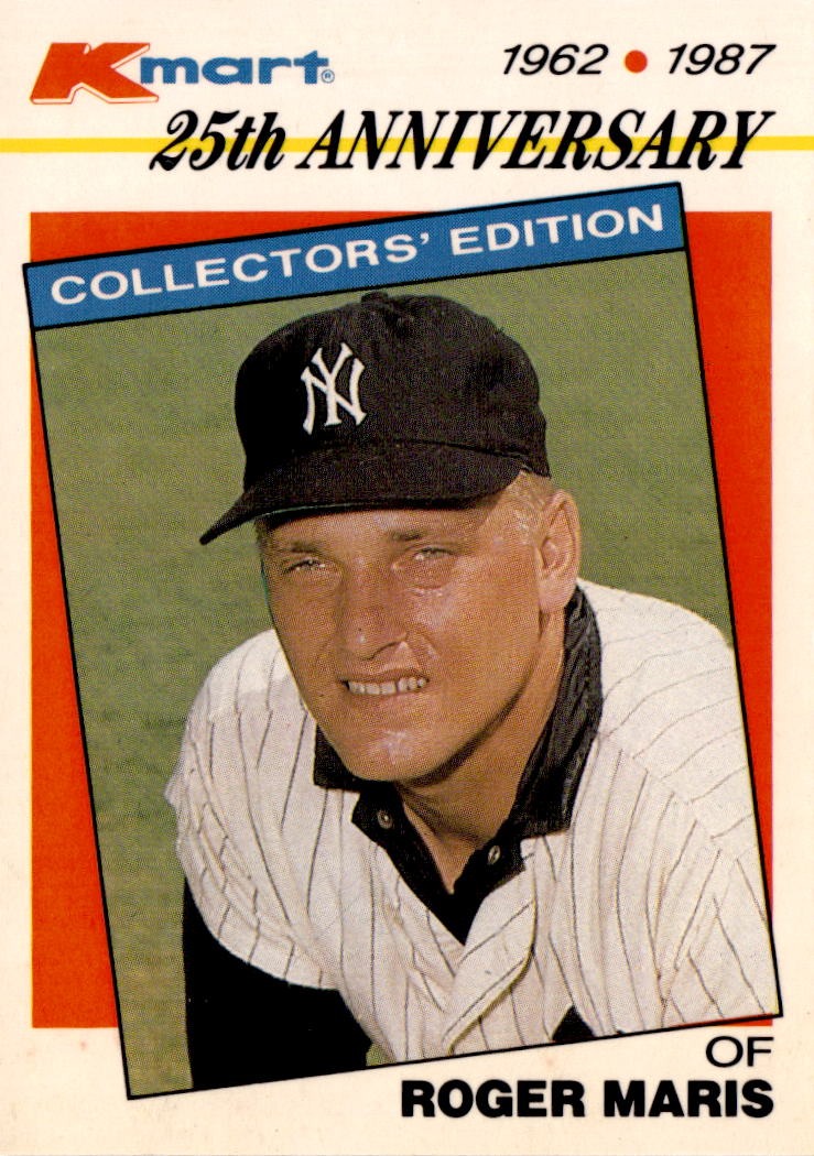 1987 Topps Kmart 25th Anniversary Baseball's Stars of the Decades #7 Roger Maris