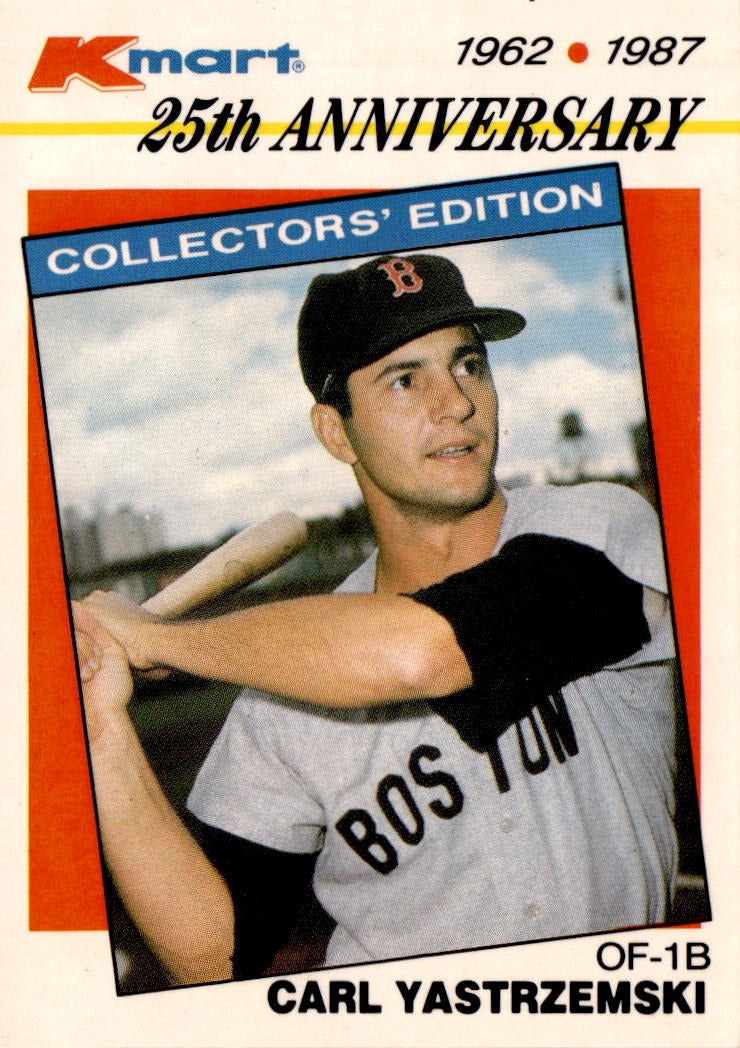 1987 Topps Kmart 25th Anniversary  Stars of the Decades #11 Carl Yastrzemski