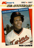 1987 Topps Kmart 25th Anniversary Baseball's Stars of the Decades #14 Rod Carew