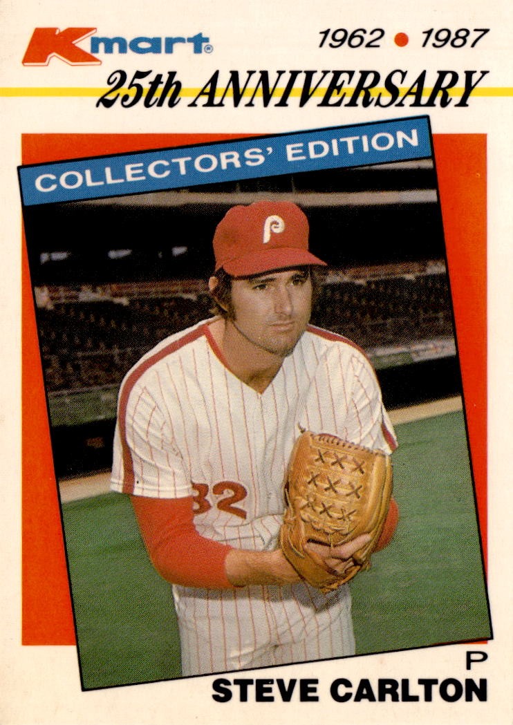 1987 Topps Kmart 25th Anniversary Stars of the Decades #15 Steve Carlton